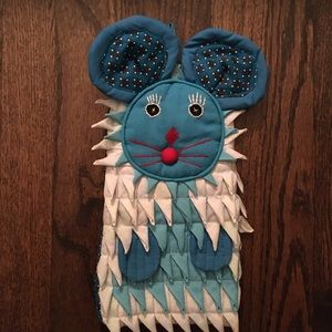 Blue Mouse Oven Mit